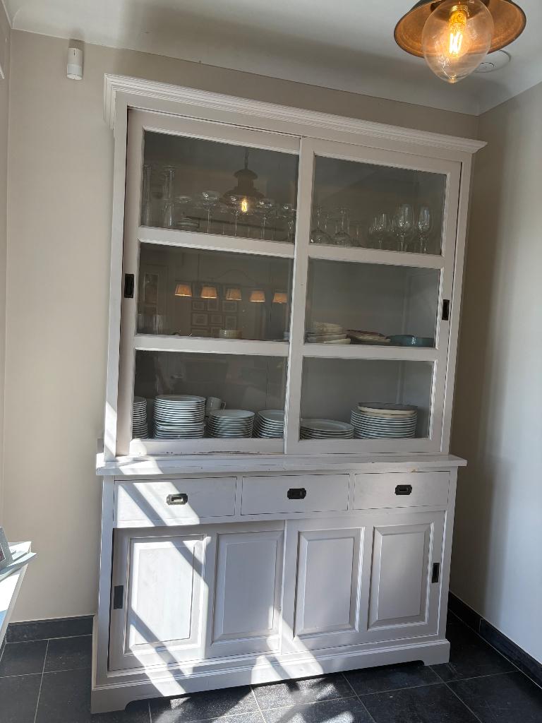 Teak buffetkast, Ophalen, Gebruikt, Met deur(en), 200 cm of meer