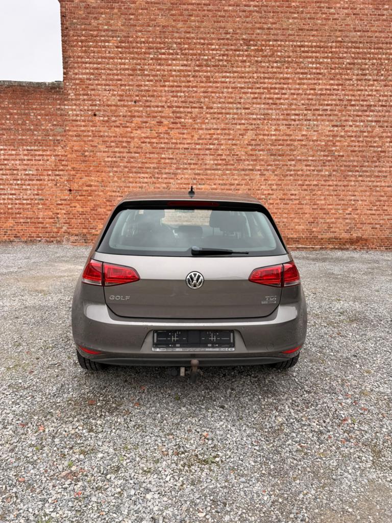 Volkswagen Golf 7 2014, Auto's, Stof, Zwart, Beige, Bedrijf