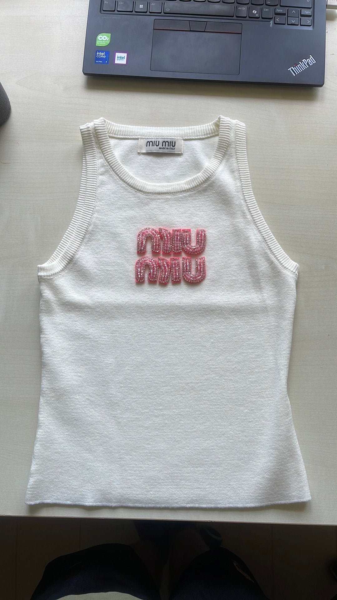 Débardeur miu miu taille S, Enlèvement ou Envoi, Comme neuf