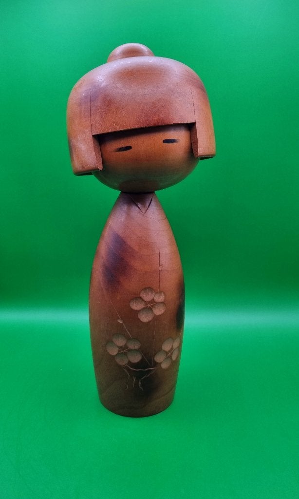 Magnifique Hanagoyomi Kokeshi de Masae Fujikawa, Enlèvement ou Envoi, Bois, Poupée, Multicolore