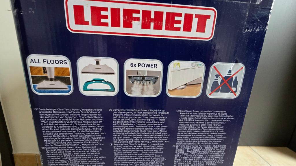 Leifheit 11940, Elektronische apparatuur, Stoomapparaten, Zo goed als nieuw, Stoomreiniger