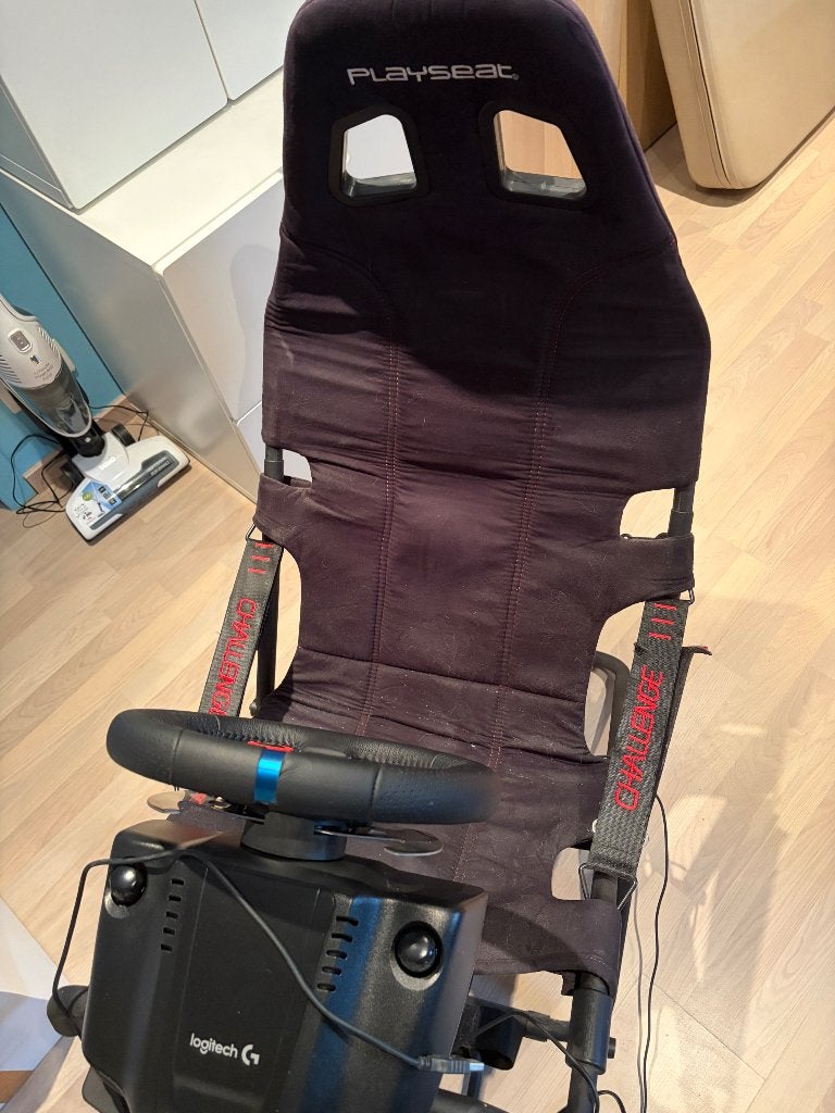 Playseat + logitech stuur, Siège de course, Pliable, Comme neuf, Enlèvement
