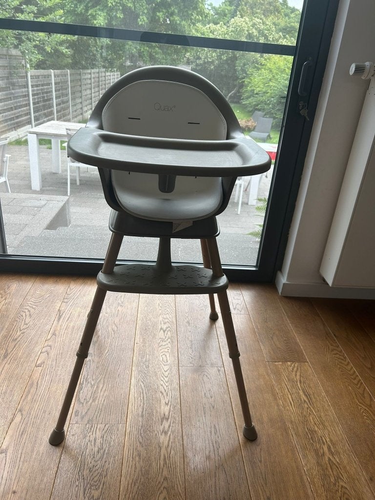 Eetstoel quax ultimo 3 luxe tijm naturel, Ophalen of Verzenden, Zo goed als nieuw, Overige typen, Gordel(s)