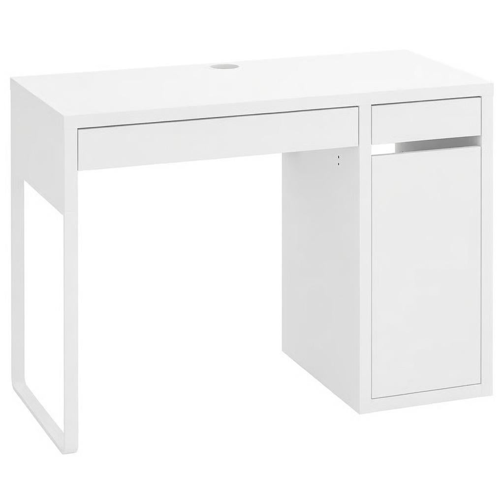 Bureau IKEA Micke 105x50 cm – Blanc – Parfait état, Scandinave, 105 cm, 50 cm, Comme neuf
