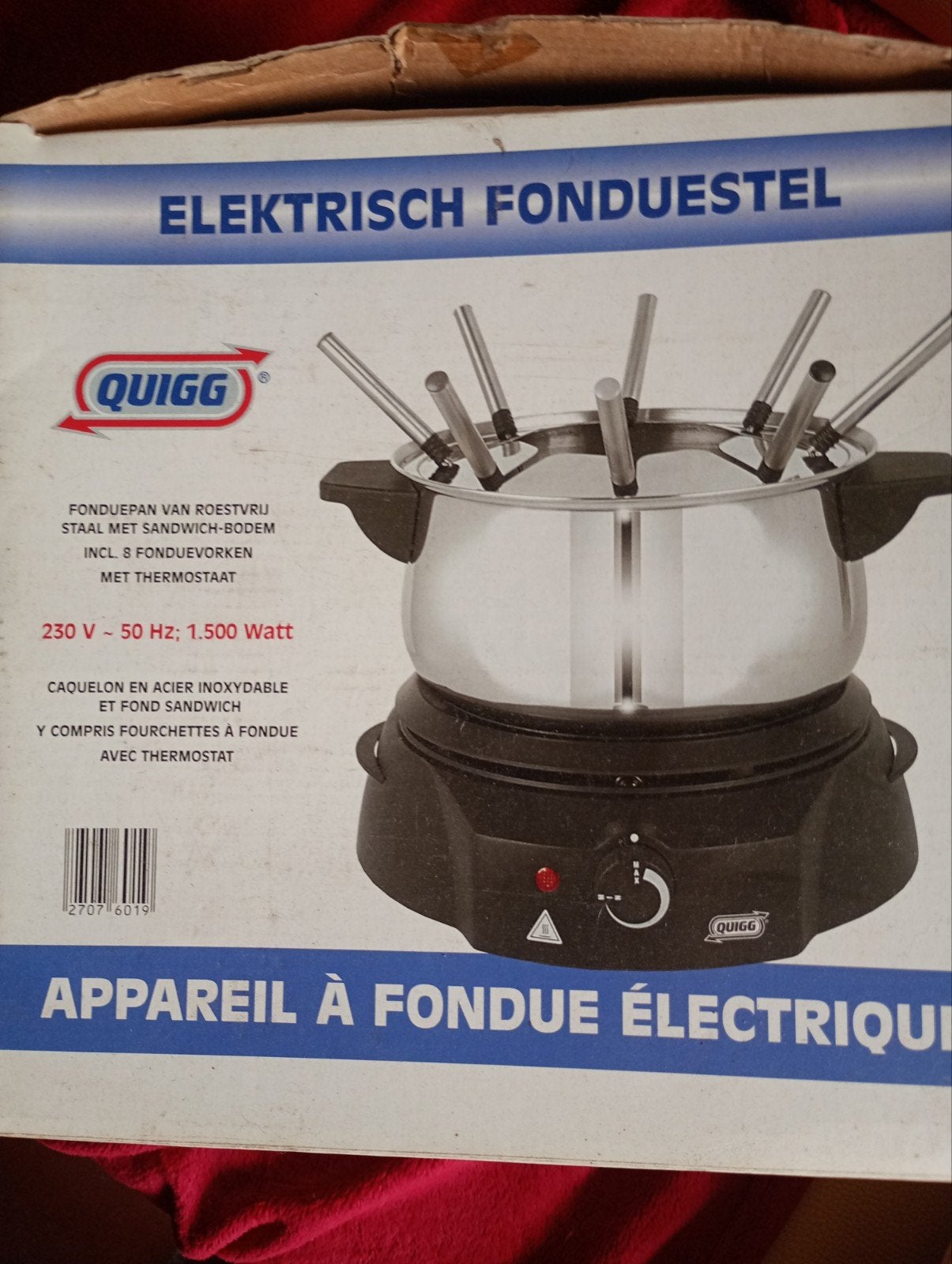 Fondueset zo goed als nieuw, Elektronische apparatuur, Fonduesets, Ophalen, Fondueset