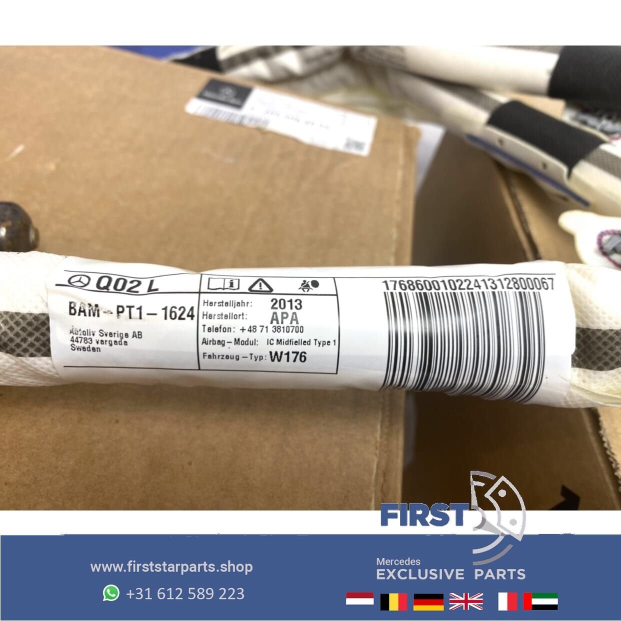 W176 A KLASSE DAK HEMEL AIRBAG LINKS 2012-2018 LINKER DAKAIR, Gebruikt, -, Ophalen of Verzenden, -