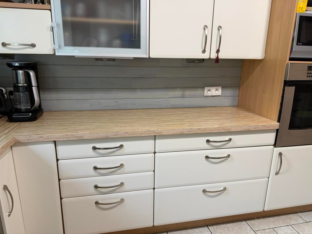 Cuisine équipée à vendre, Maison & Meubles, Cuisine | Cuisines complètes, Bois, Enlèvement, Utilisé, Crème