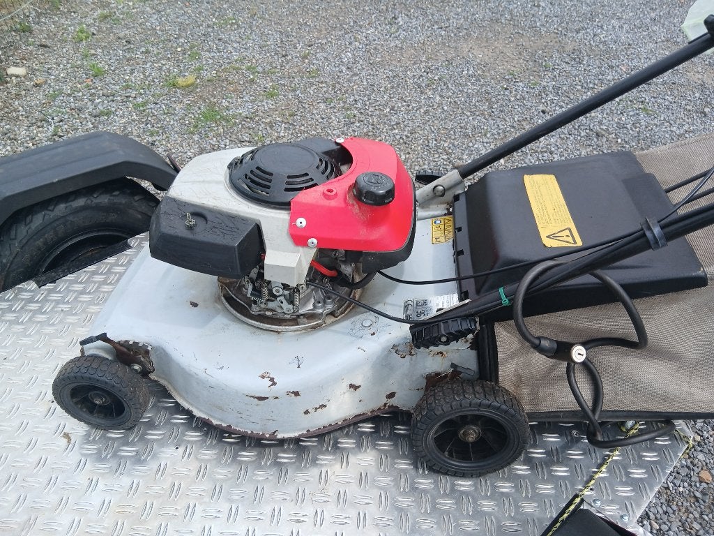 grasmachine, Ophalen, Opvangbak