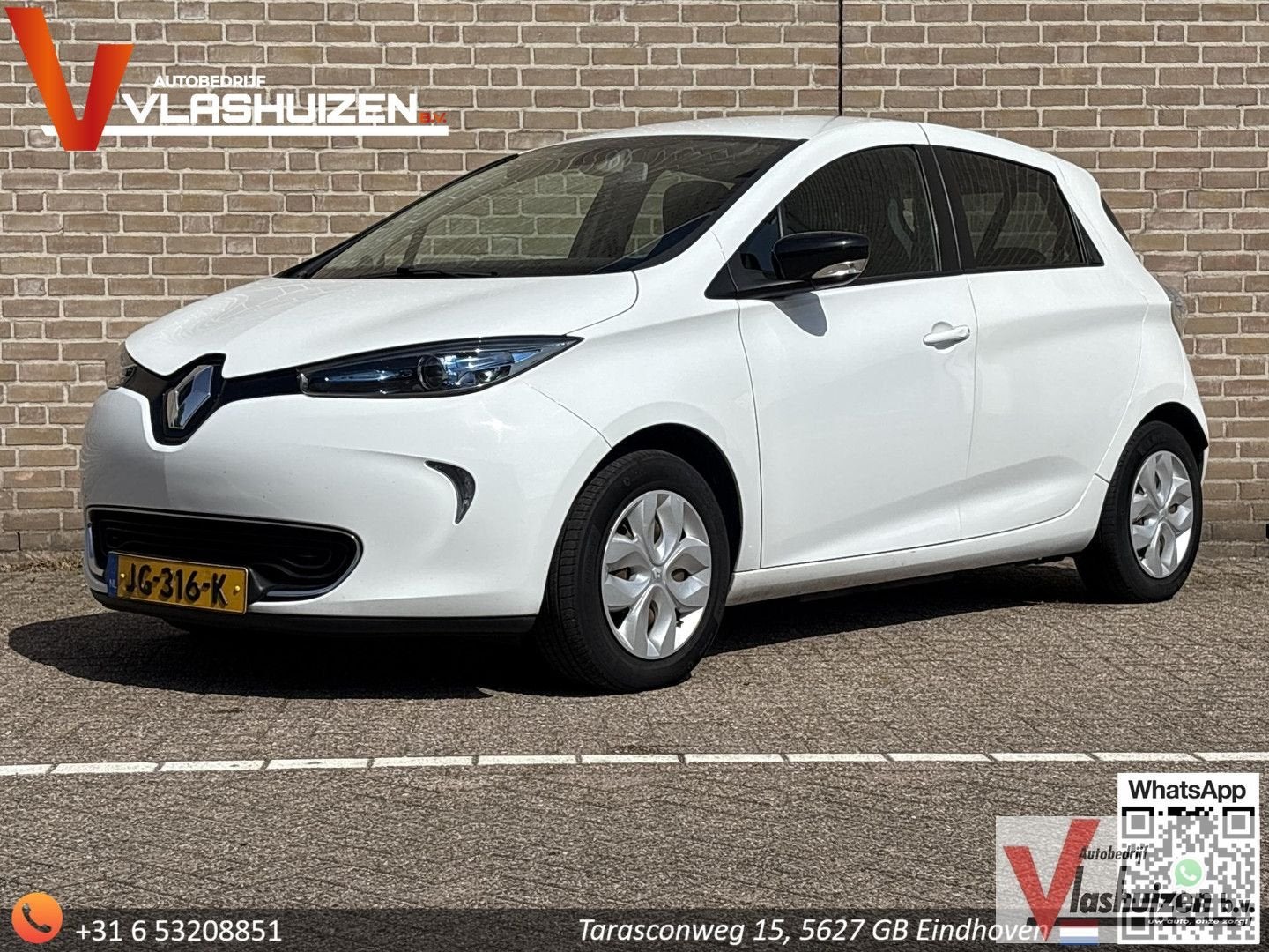 Renault ZOE Q210 Zen Quickcharge 22 kWh (ex Accu) | Climate, Auto's, Automaat, Wit, ZOE, Parkeersensor