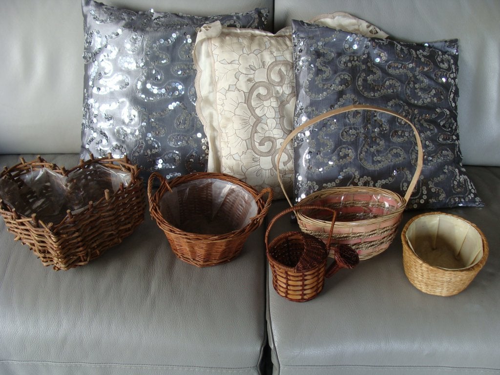 divers cache- pots, corbeilles en osier, vintage, Ophalen, Overige materialen, Nieuw, Minder dan 40 cm