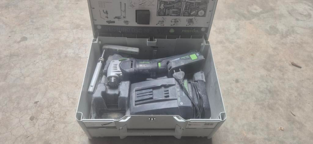 Festool OSC 18, E-Basic set, Doe-het-zelf en Bouw, Gereedschap | Boormachines, Ophalen, Gebruikt, Overige typen