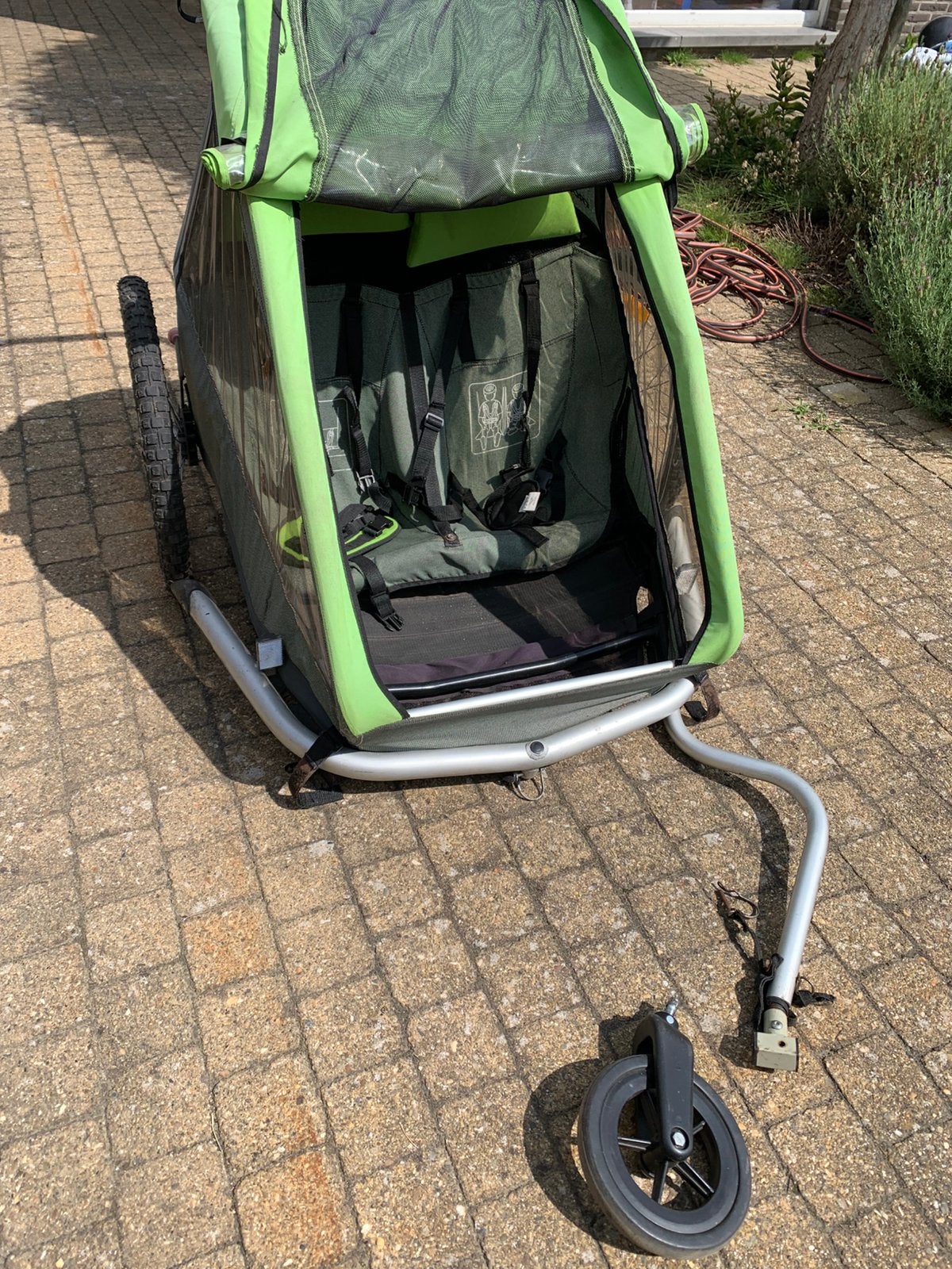 Fietskar croozer 2 kids, Ophalen, Gebruikt
