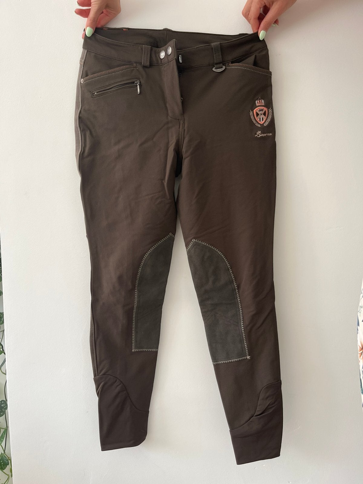 Fouganza rijbroek - Maat 40 (S), Dieren en Toebehoren, Paardrijkleding, Gebruikt, Fouganza, Bruin, Dames