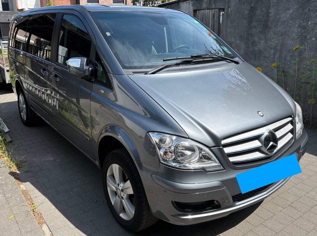 Mercedes viano 4-matic, Auto's, Euro 5, Zwart, Leder en Stof, Diesel
