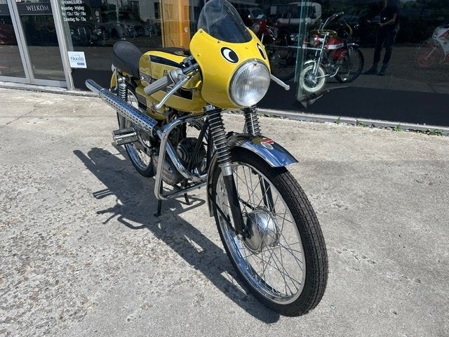 Flandria Rekord 5 - 1968 - geel - zeldzaam model in topstaat, Enlèvement ou Envoi, 49 cm³, Classe B (45 km/h), Autres marques