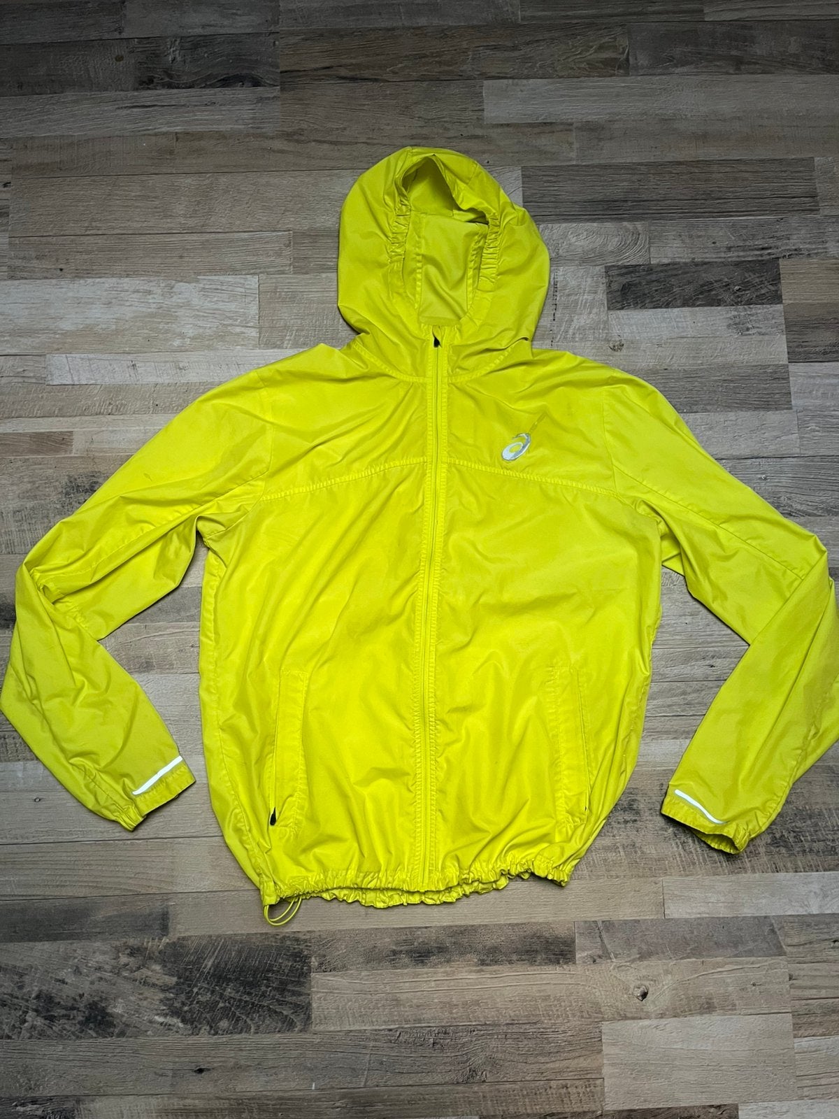 Gele asics vest, Kleding | Dames, Truien en Vesten, Ophalen, Gedragen, Maat 42/44 (L), Geel