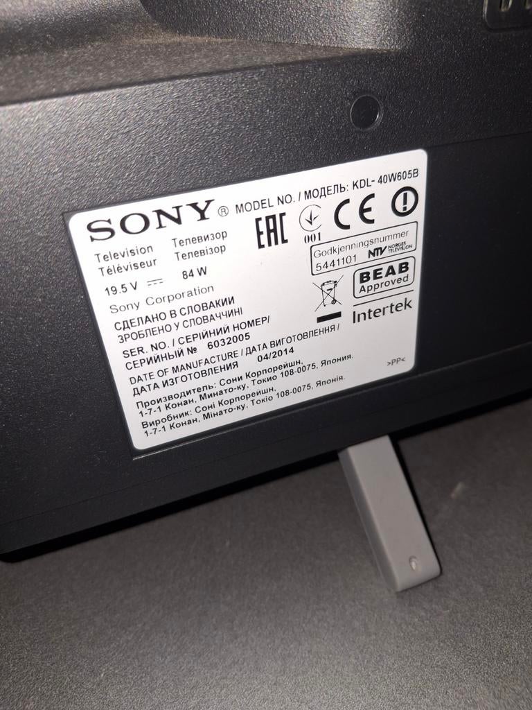 TV Sony 40" (102 cm), TV, Hi-fi & Vidéo, Enlèvement, Utilisé