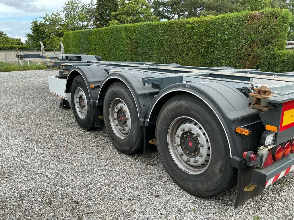 2022 Broshuis MFCC L2C8 Oplegger - Container chassis oplegge, Auto's, Vrachtwagens, Overige brandstoffen, Bedrijf, Aanhangers en Opleggers