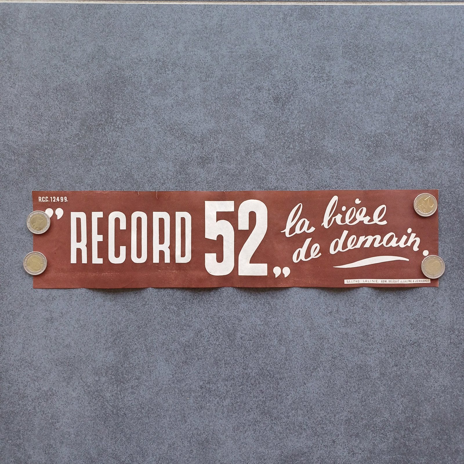 Old Record 52 poster: het bier van morgen, Verzamelen, Ophalen of Verzenden, Gebruikt