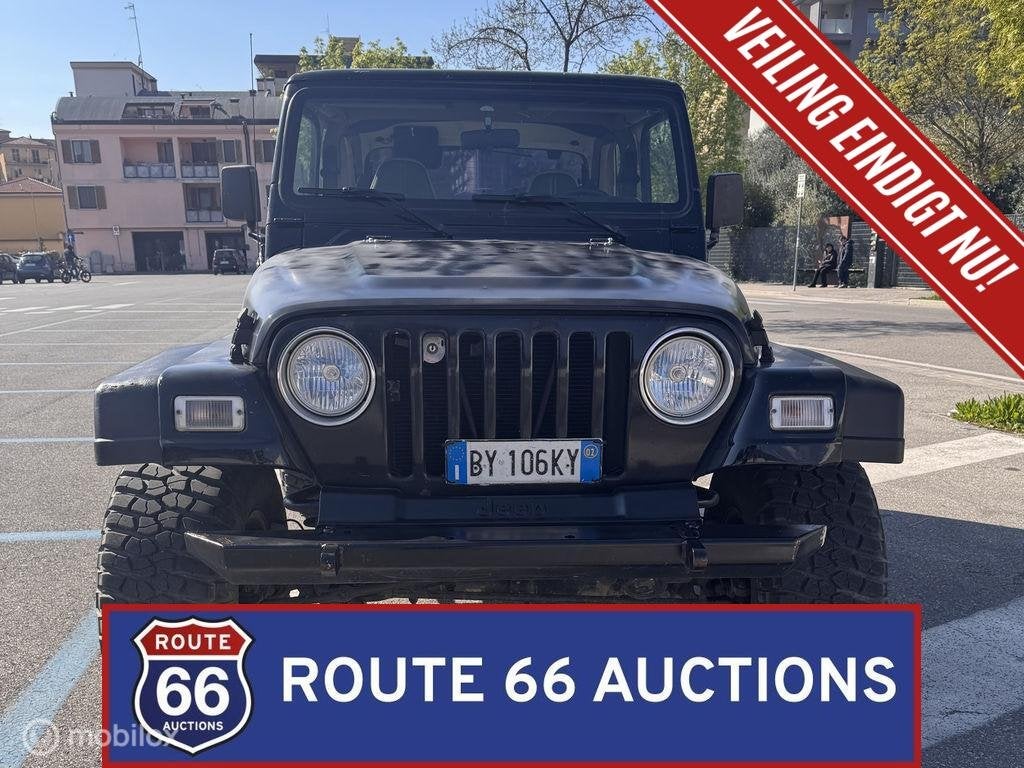Jeep Wrangler TJ | 1997 | Route 66 Auctions, Jeep, Zwart, Bedrijf, Handgeschakeld
