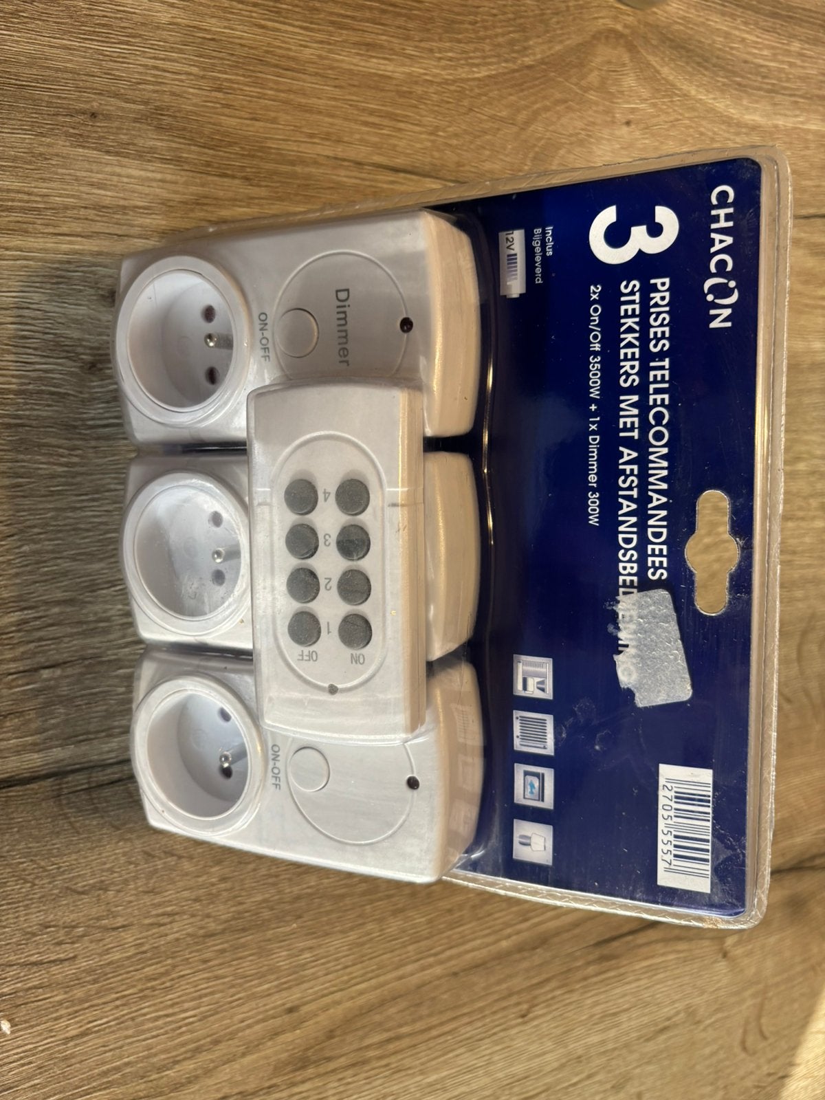 Nieuw! Chacon Set 3 Draadloze Stekkers + Afstandsbediening, Doe-het-zelf en Bouw, Elektriciteit en Kabels, Ophalen of Verzenden