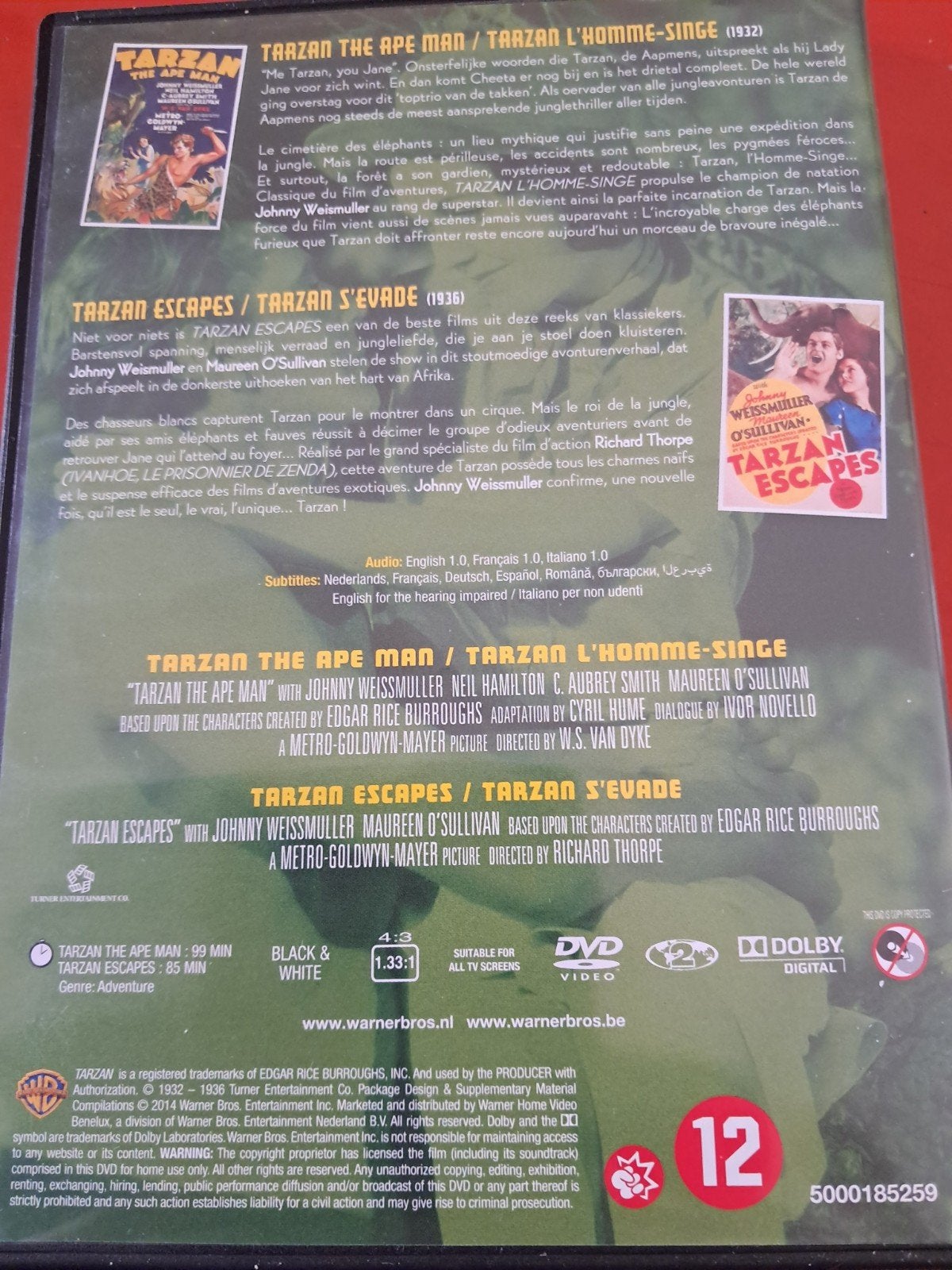 Dvd s Tarzan collection, Ophalen of Verzenden, Nederlands, Nederlands
