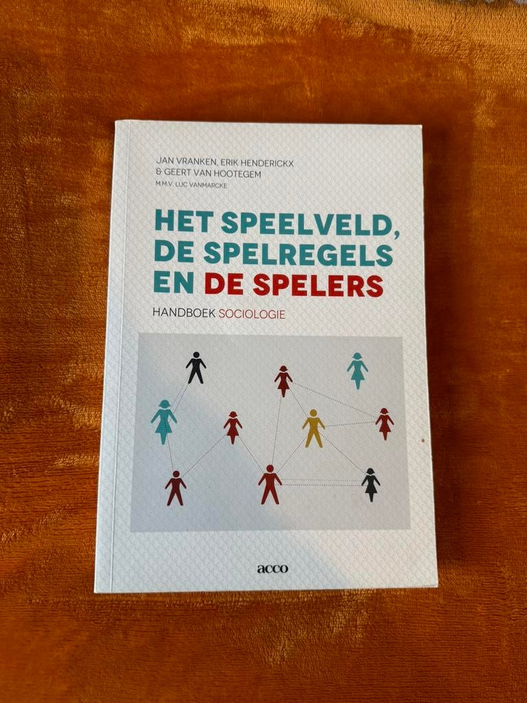 Het speelveld, de spelregels en de spelers, Boeken, Ophalen, Geert Van Hootegem; Erik Henderickx; Vranken Jan