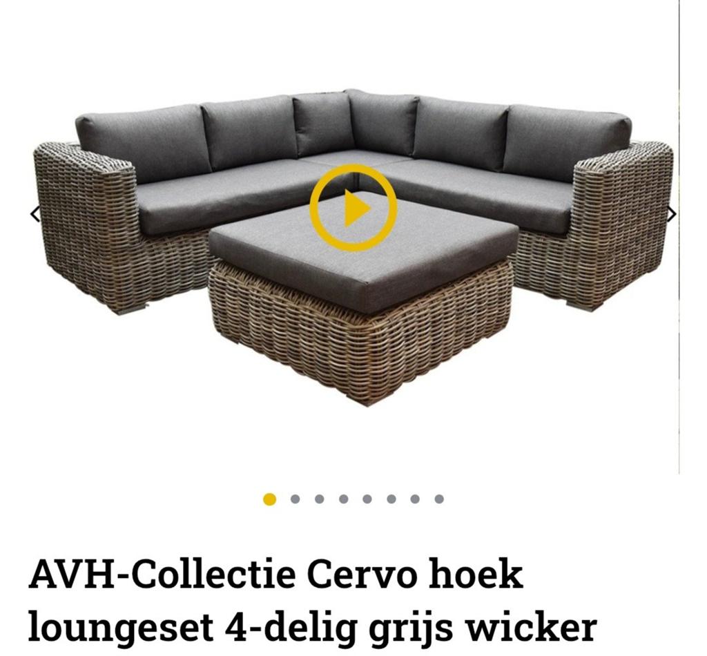 Loungeset, Osier, Enlèvement, Utilisé, Sets de jardin