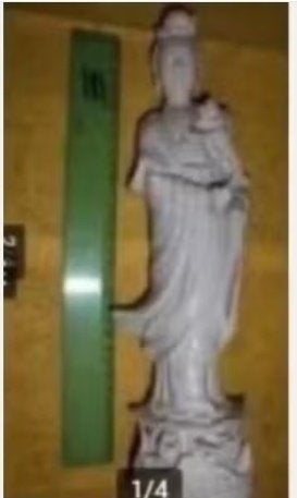 kwan yin beeld wit / kuan yin, Antiek en Kunst, Ophalen of Verzenden