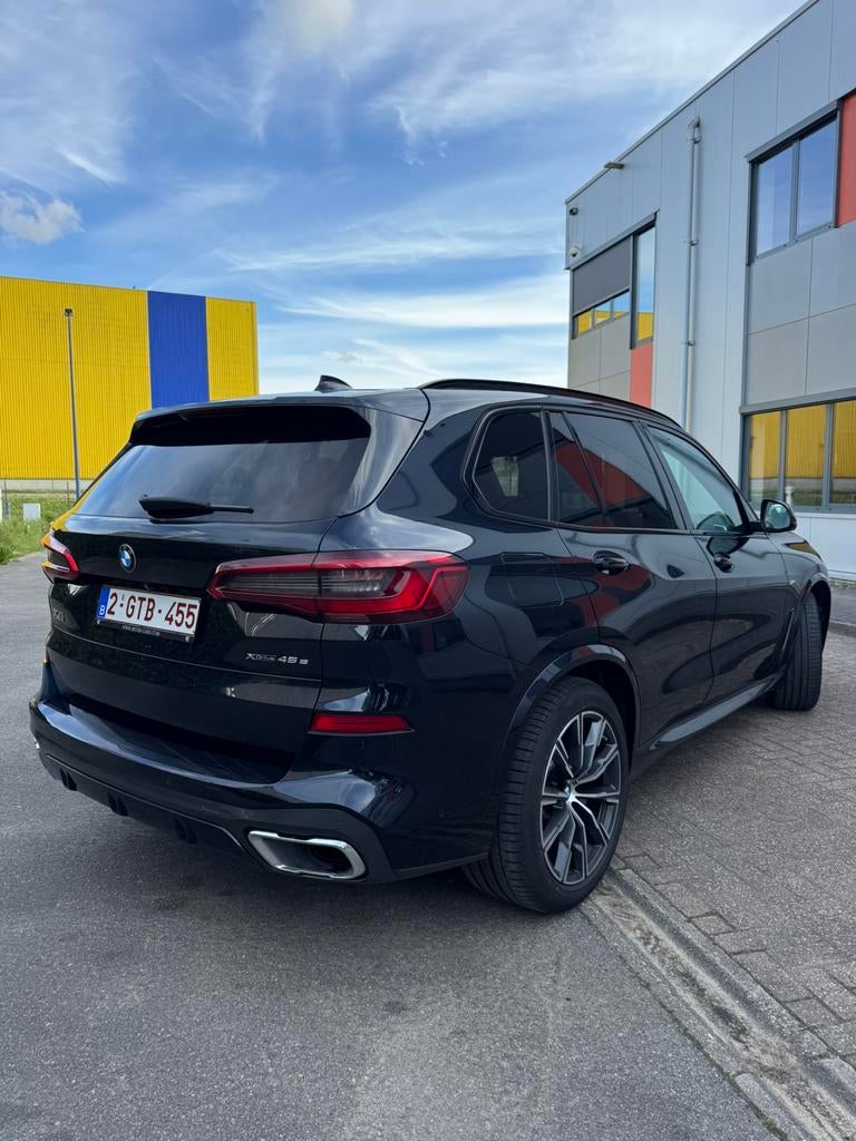 BMW X5 45e M-Pack, Auto's, BMW, Automaat, Blauw, Leder, 2998 cc