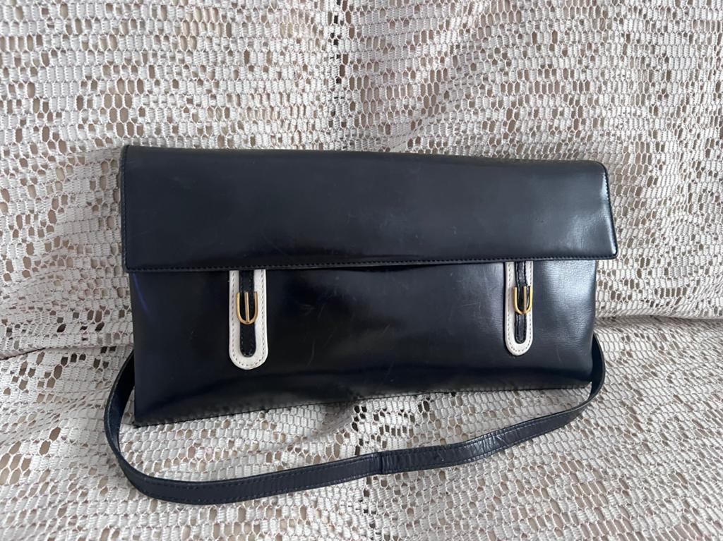 Sac DELVAUX vintage modèle très rare, Enlèvement ou Envoi, Comme neuf, Noir, Cuir