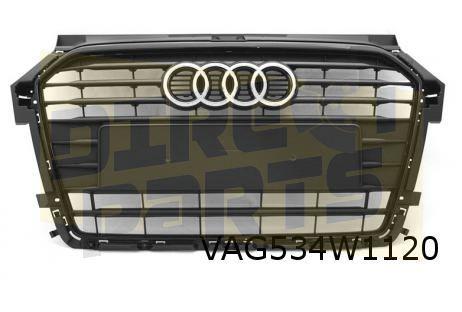 Audi A1 (1/15-11/18) voorbumpergrille (VMZ zwart) Origineel!, Auto-onderdelen, -, -, Nieuw, Audi