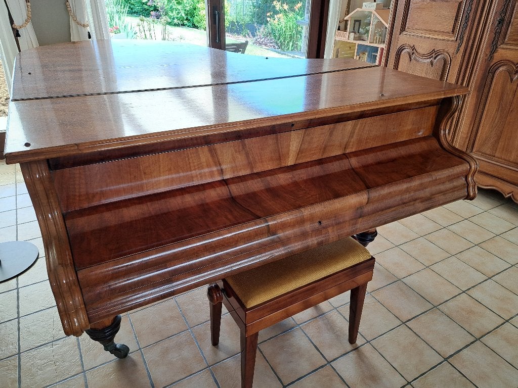 Piano demi-queue Karl Kutschera, Musique & Instruments, Pianos, Brillant, Brun, Enlèvement, Utilisé