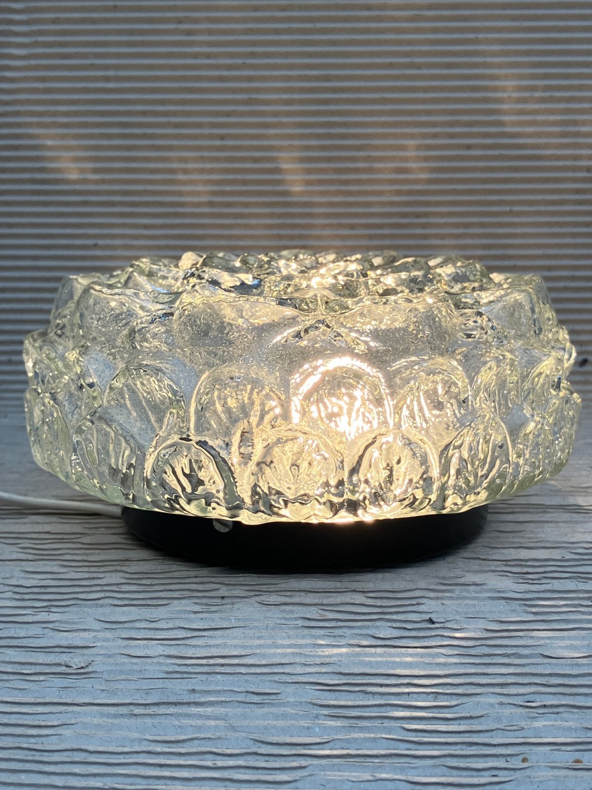 Plafonnier vintage RZB 32310 - Allemagne, Enlèvement ou Envoi, Verre, Noir, Comme neuf