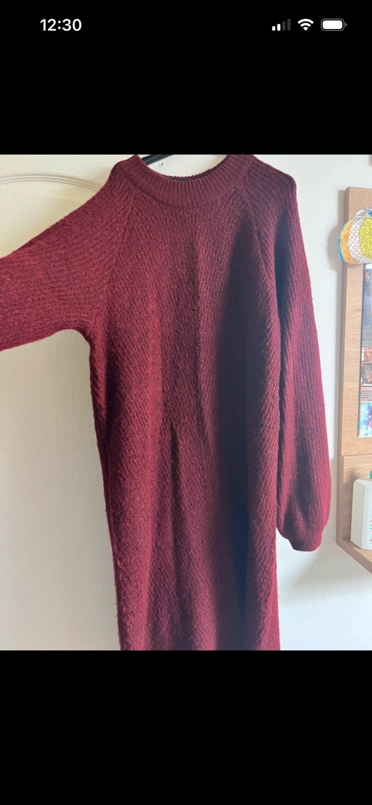 Bordeauxrode sweaterjurk, Kleding | Dames, Ophalen of Verzenden, Gedragen, Maat 36 (S), Overige kleuren