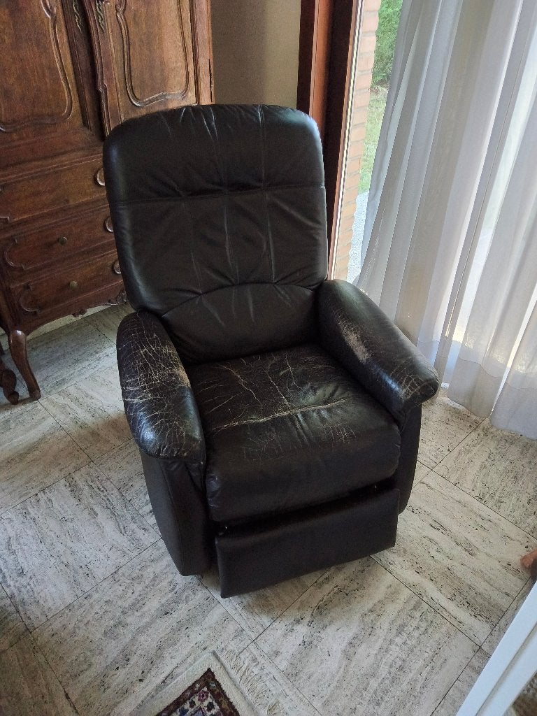 Zetel 1 persoon, Huis en Inrichting, Ophalen, Gebruikt, Klassiek, 75 tot 100 cm