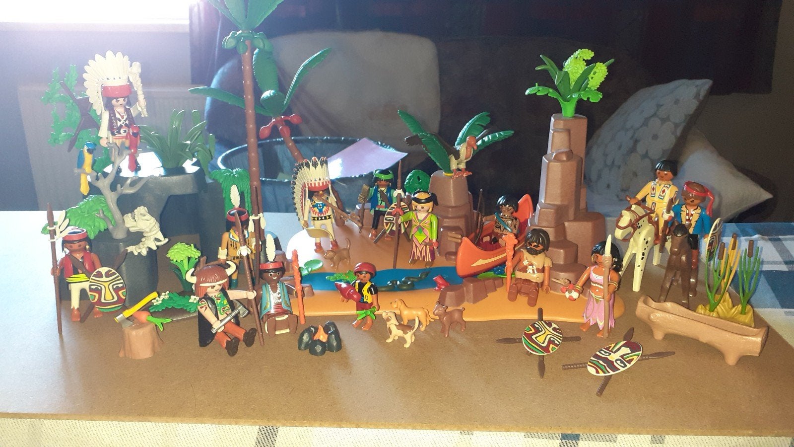 Indianen familie  met veel attributen, Enfants & Bébés, Jouets | Playmobil, Enlèvement ou Envoi