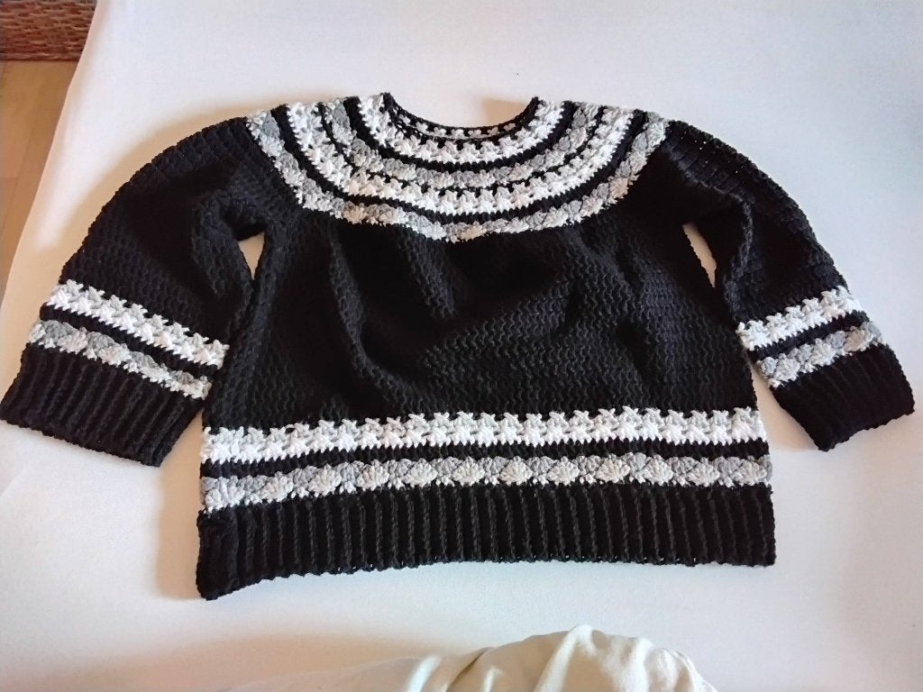Trui gehaakt (nieuw), Ophalen of Verzenden, Nieuw, Maat 38/40 (M), Zwart