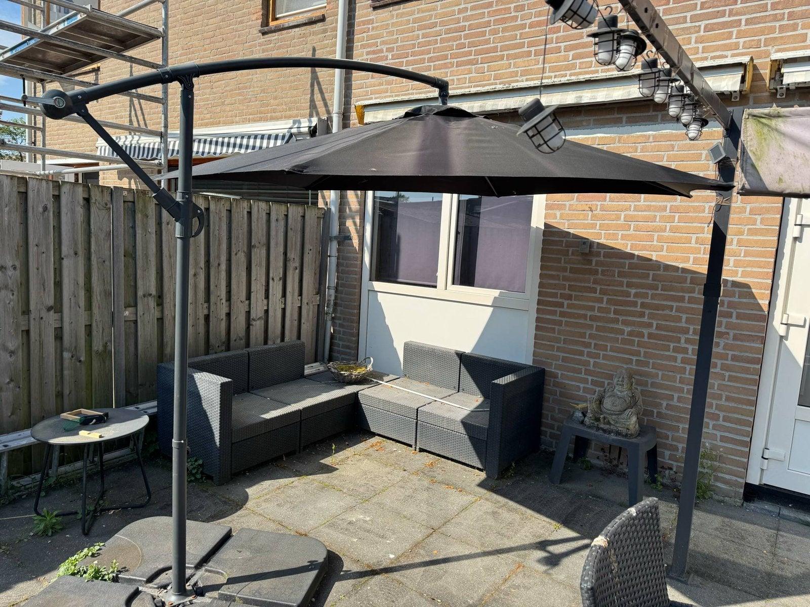 Zweefparasol met voet, Ophalen, Zo goed als nieuw, Zweefparasol