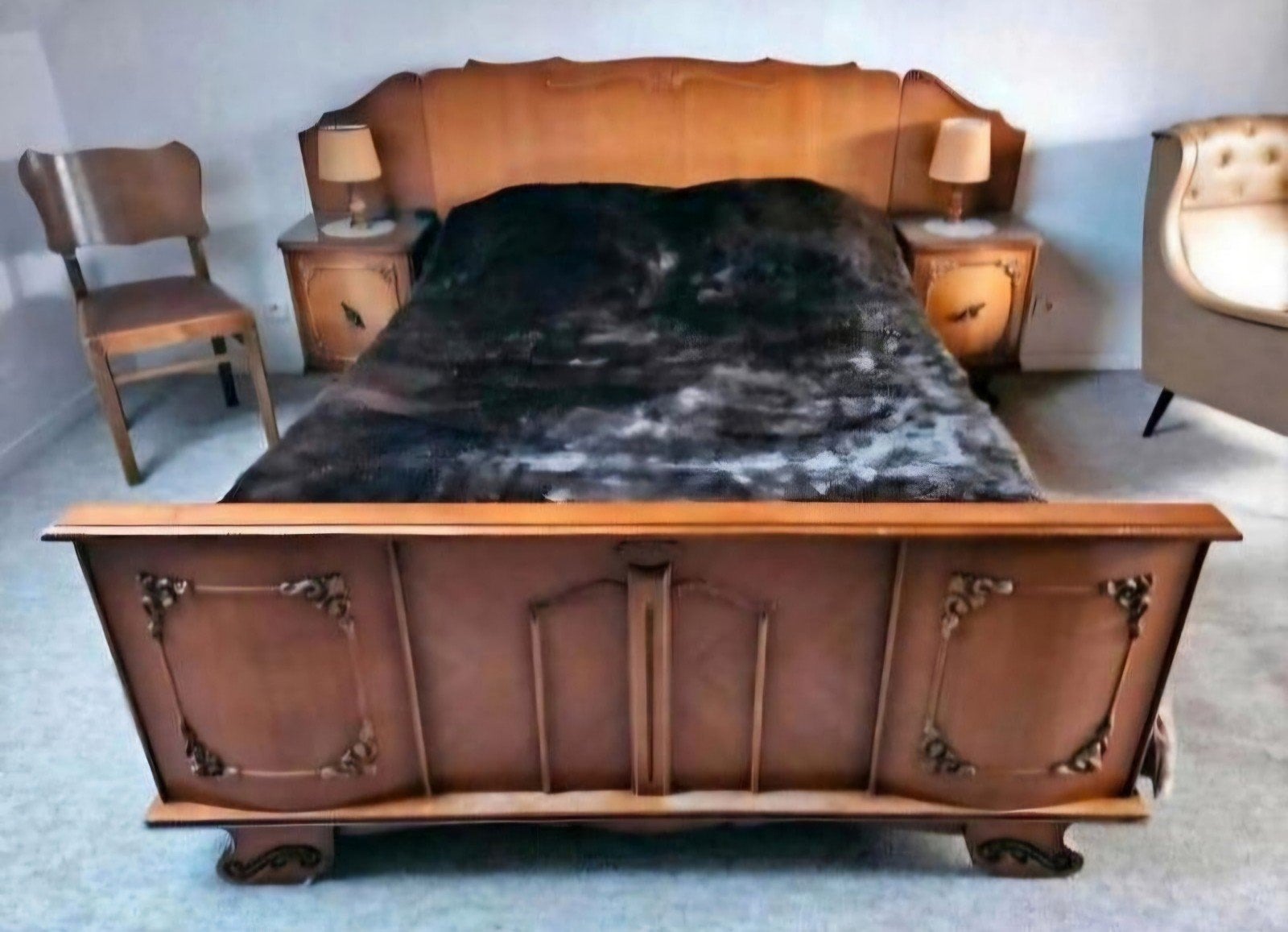 Bed met nachtkastjes, Antiquités & Art, Enlèvement