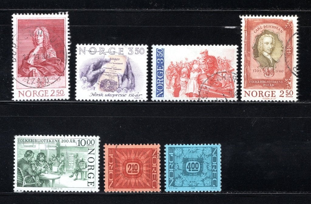 NORVÈGE Lot 1984-1985 timbré, Timbres & Monnaies, Timbres | Europe | Scandinavie, Envoi, Norvège, Affranchi