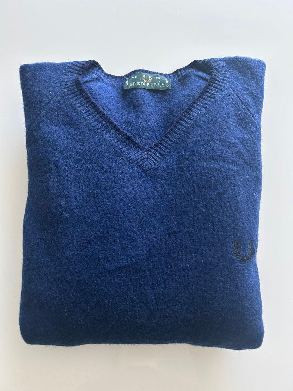 Pull Fred Perry, Enlèvement ou Envoi, Comme neuf, Taille 56/58 (XL), Bleu