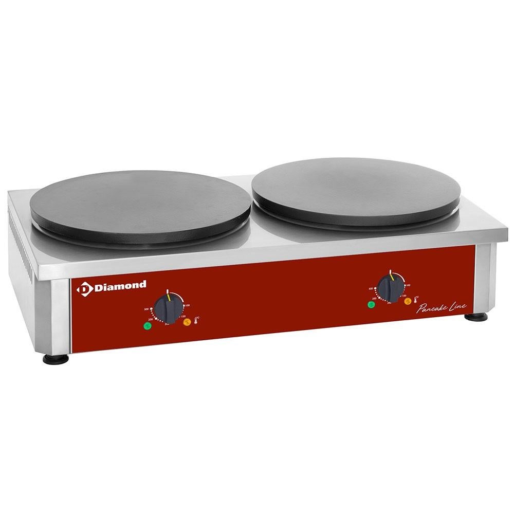 Crêpière double haut rendement, électrique, Ø 400 "émaillée", Collections, Enlèvement ou Envoi