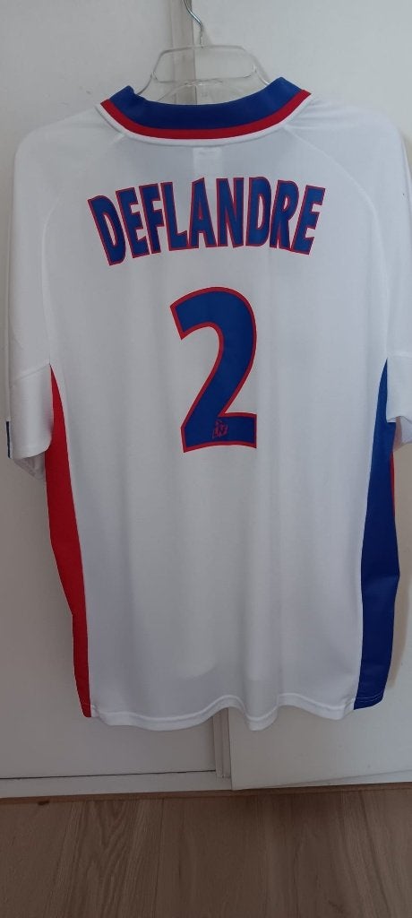 Olympique Lyon Deflandre retro shirt 2001/2002, Ophalen of Verzenden, Zo goed als nieuw, Shirt