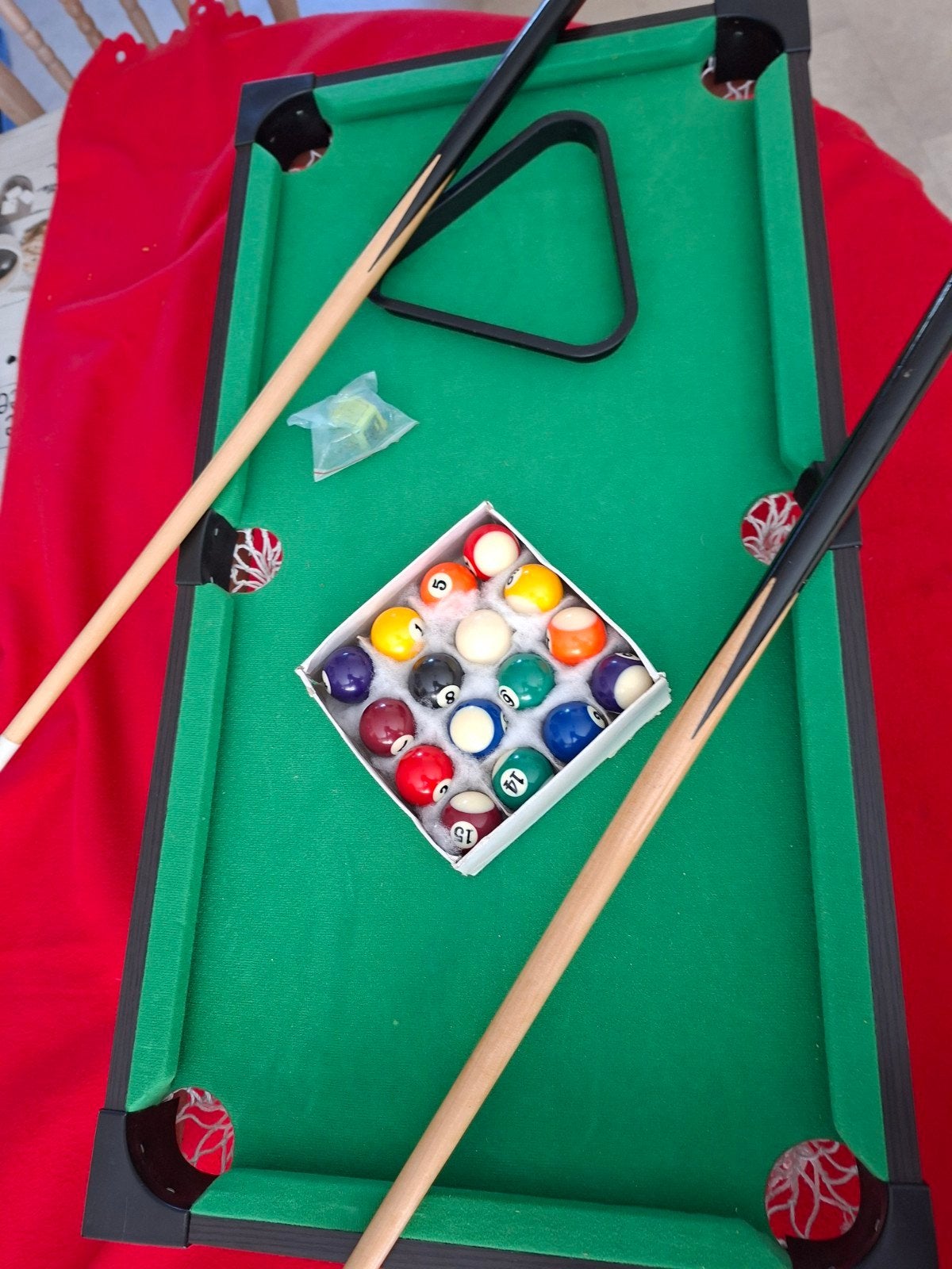 mini-jeu de billard et de voyage, Enlèvement