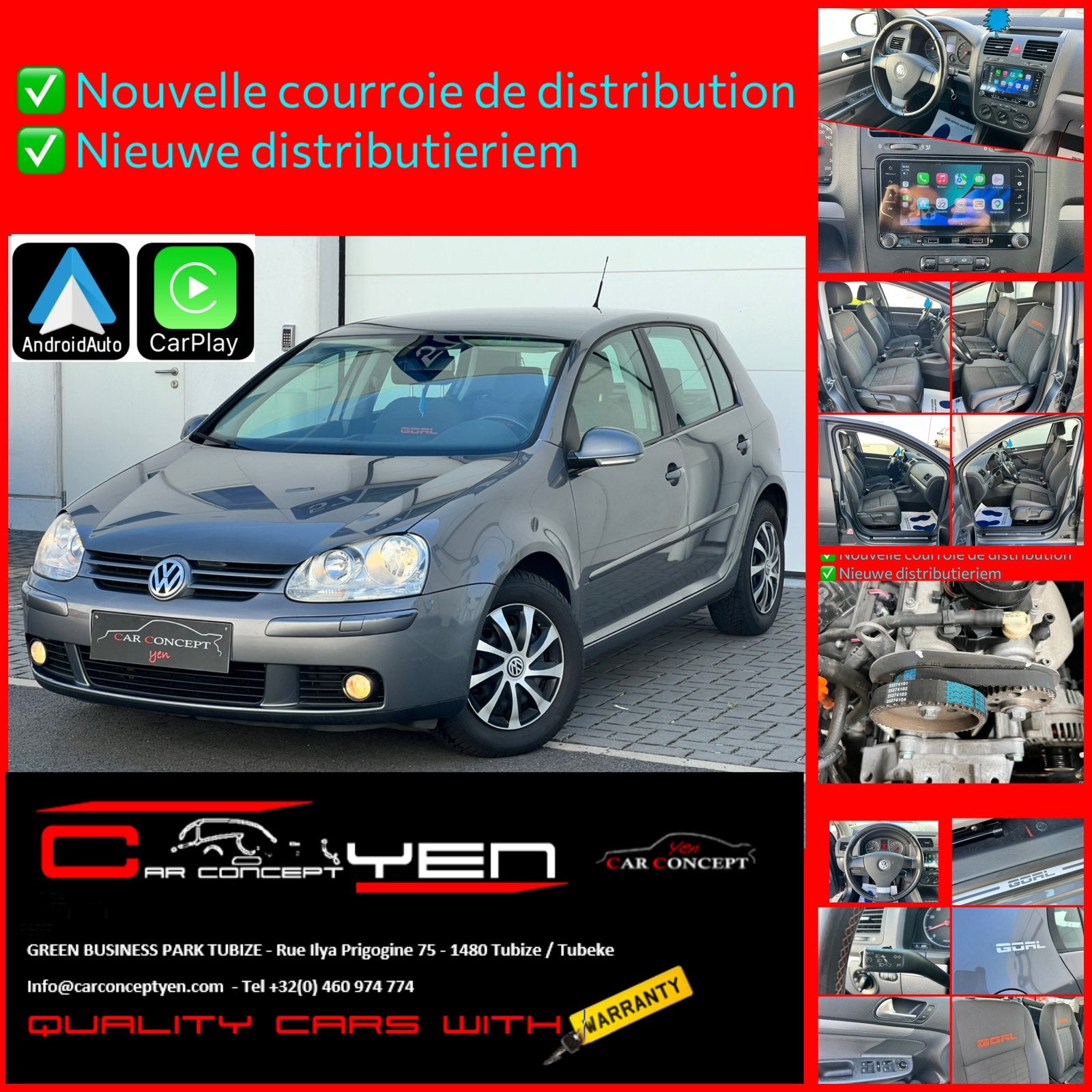 Golf 1.4i 16V Goal Edition*Carplay*Cruise*Airco*Bluetooth, Auto's, Stof, 4 cilinders, Bedrijf, Golf