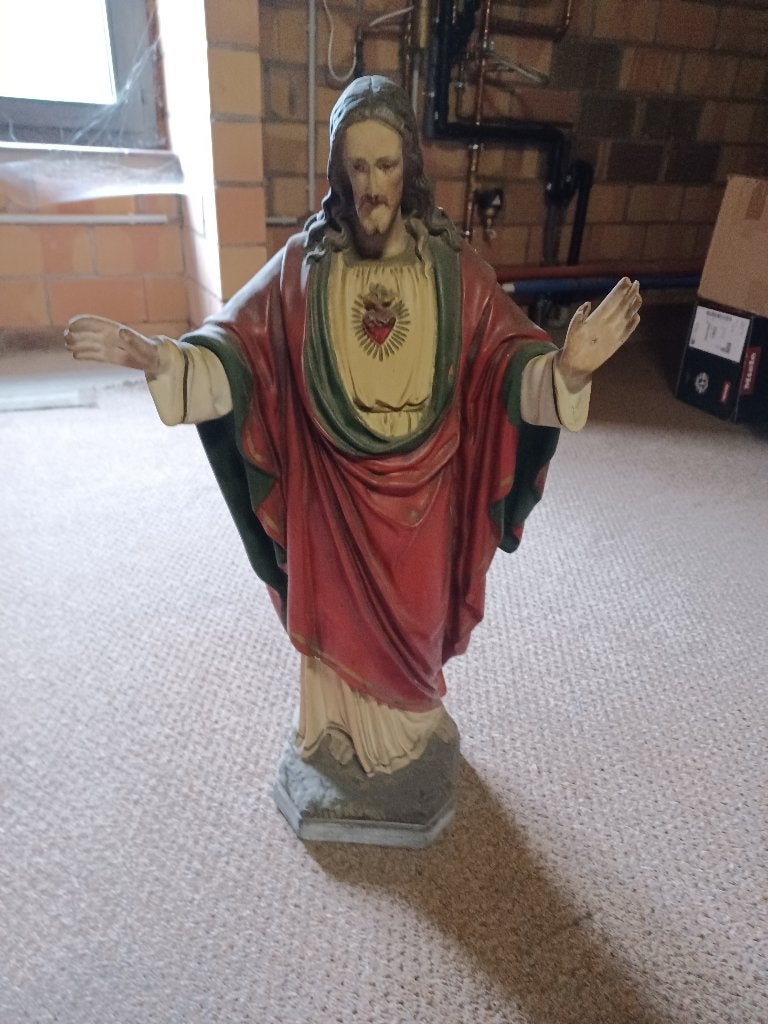 kerk beeld, Enlèvement, Statue