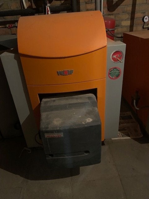 Sookolie CV ketel merk Wolf, Doe-het-zelf en Bouw, Chauffageketels en Boilers, Ophalen, Zo goed als nieuw, Boiler, 6 t/m 10 jaar oud