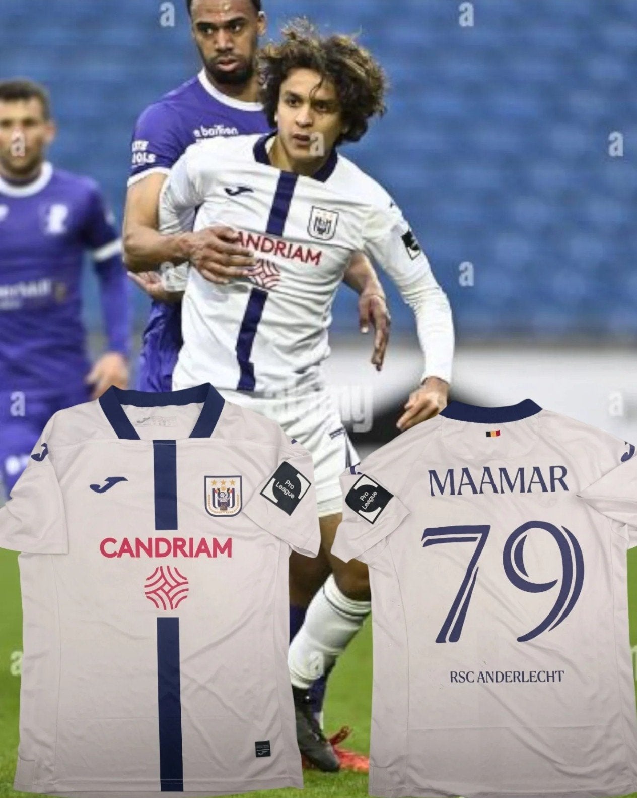 maillot Anderlecht Ali Maamar shirt, Collections, Enlèvement ou Envoi, Maillot