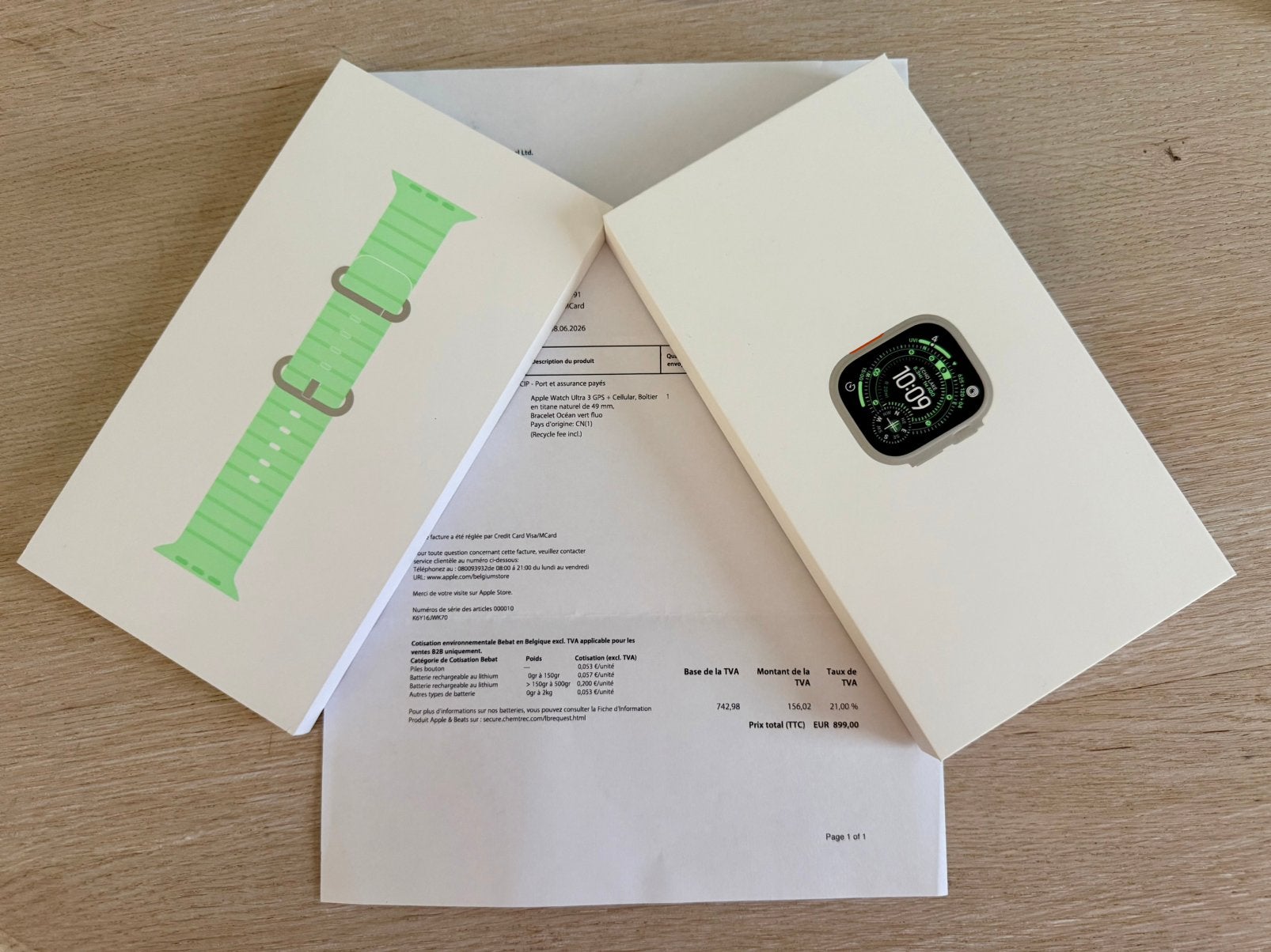 Apple Watch Ultra 3 49mm Titane, Télécoms, Téléphonie mobile | Apple iPhone, Utilisé, Vert, Enlèvement ou Envoi